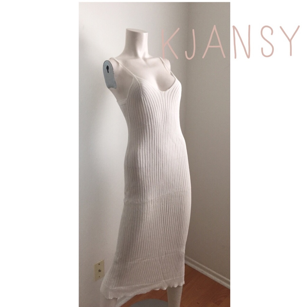 White Knit Dress - Picture 5 of 8